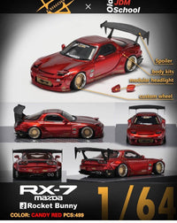 Thumbnail for Error 404 1 :64 Mazda RX-7 FD3S Rocket Bunny Candy Red