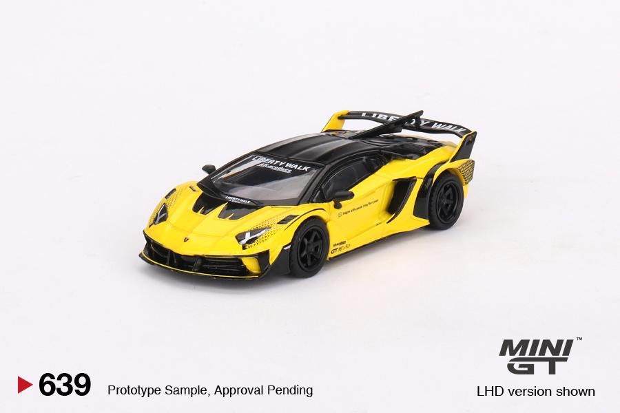 MINI GT 1:64 Lamborghini LB-Silhouette WORKS Aventador GT EVO Yellow MGT00639-R