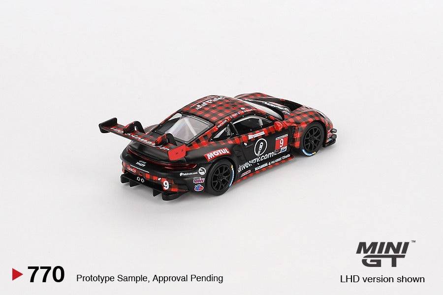 PRE-ORDER MINI GT 1:64 Porsche 911 GT3 R #9 GTD PRO Pfaff Motorsports IMSA 2023 Sebring 12 Hrs. Winner MGT00770-L