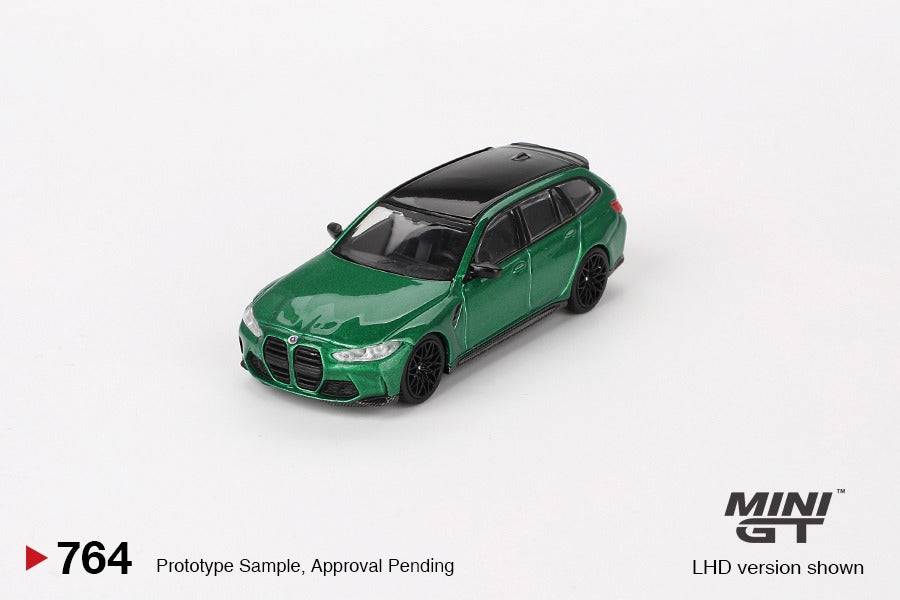 PRE-ORDER Mini GT 1:64 BMW M3 Competition Touring Isle of Man Green Metallic MGT00764-R