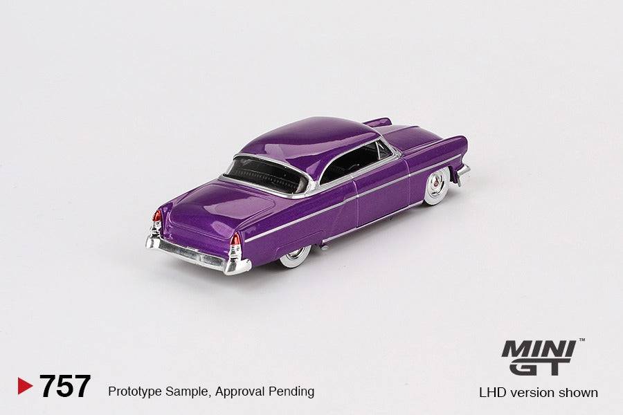 PRE-ORDER Mini GT 1:64 Lincoln Capri 1954 Hot Rod Purple Metallic MGT00757-L