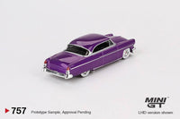 Thumbnail for PRE-ORDER Mini GT 1:64 Lincoln Capri 1954 Hot Rod Purple Metallic MGT00757-L