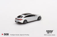 Thumbnail for Mini GT 1:64 Mercedes-Benz EQS 580 4MATIC High Tech Silver Metallic