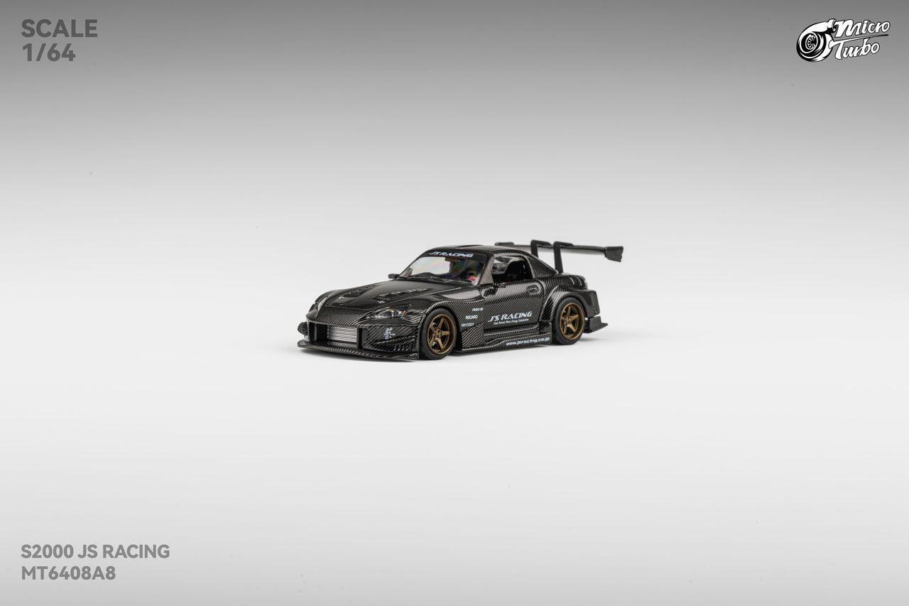 1:64 Honda S2000 Rocket Bunny Black Carbon Diecast – Magnetic Spoiler, Openable Hood PRE-ORDER