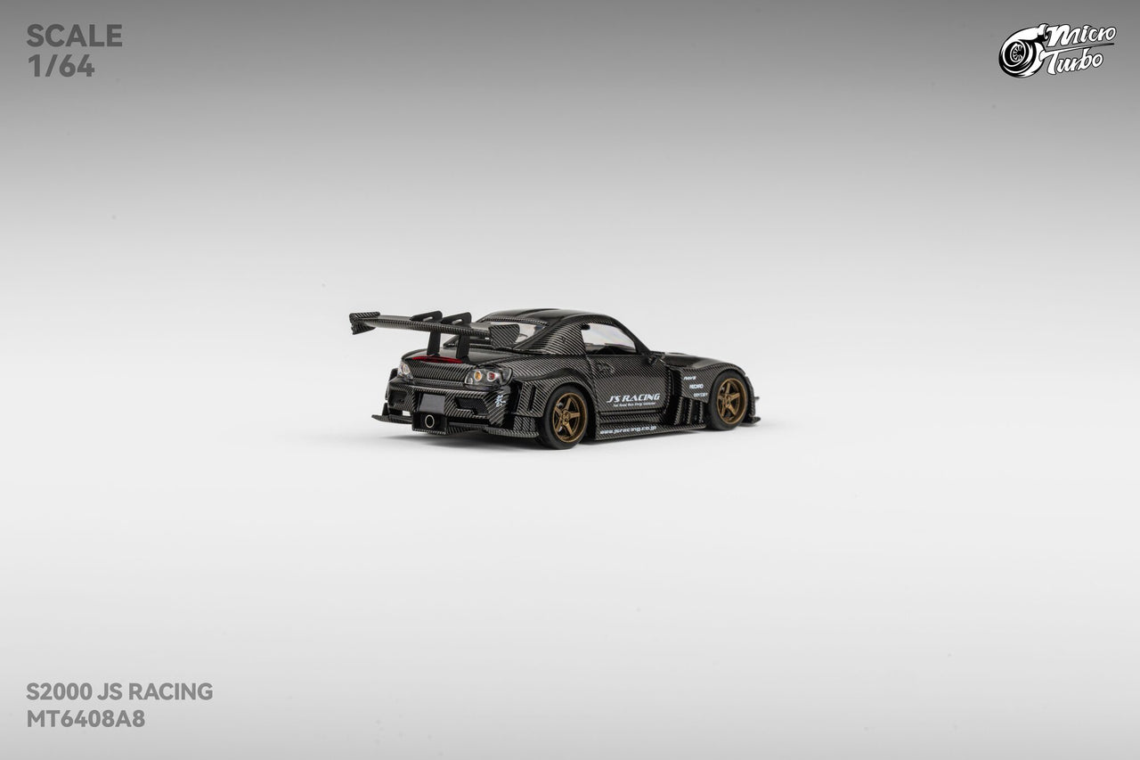 1:64 Honda S2000 Rocket Bunny Black Carbon Diecast – Magnetic Spoiler, Openable Hood PRE-ORDER