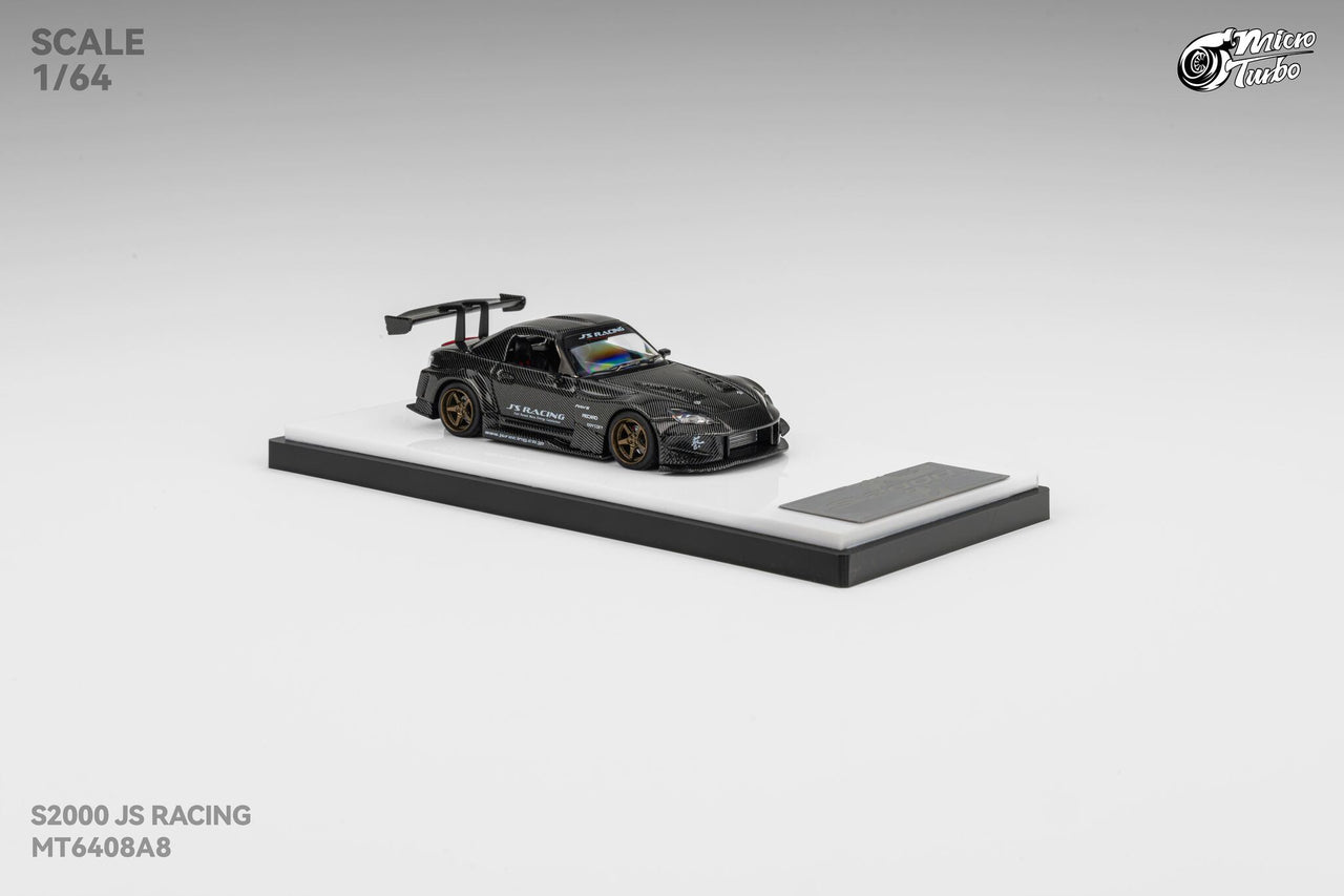 1:64 Honda S2000 Rocket Bunny Black Carbon Diecast – Magnetic Spoiler, Openable Hood PRE-ORDER