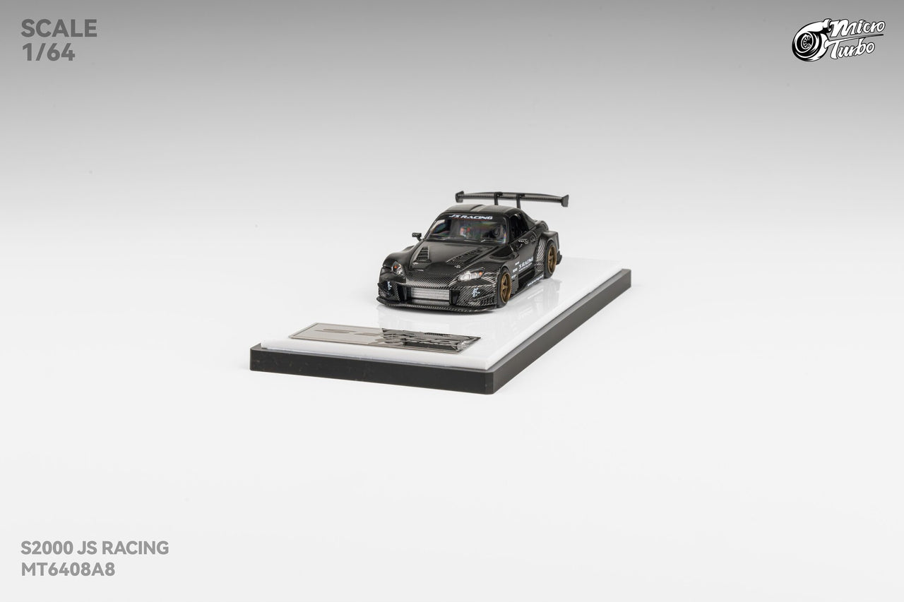 1:64 Honda S2000 Rocket Bunny Black Carbon Diecast – Magnetic Spoiler, Openable Hood PRE-ORDER