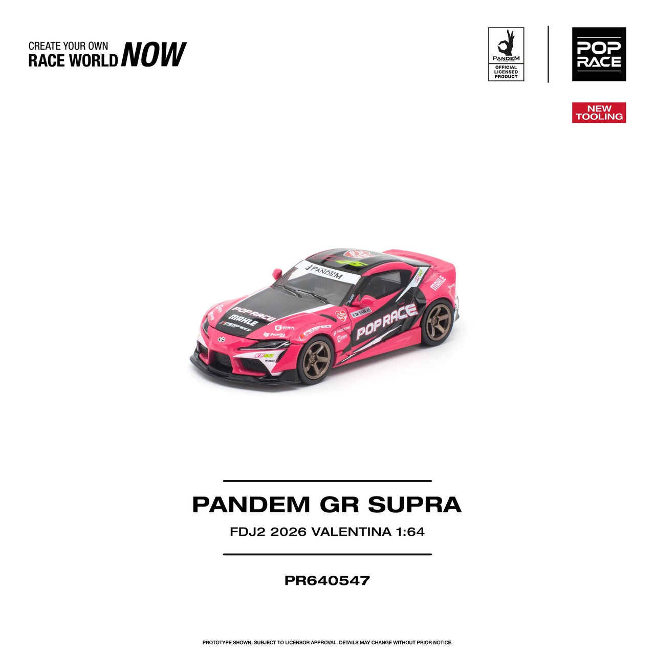 (PRE-ORDER) Pop Race 1:64 GR SUPRA FDJ2 VALENTINA PIAZ NEW TOOLING