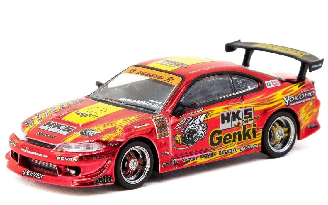 PRE-ORDER Tarmac Works 1:64 Nissan S15 Hiper Silvia RS Red Chrome Special Edition
