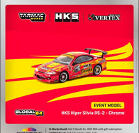 Thumbnail for PRE-ORDER Tarmac Works 1:64 Nissan S15 Hiper Silvia RS Red Chrome Special Edition