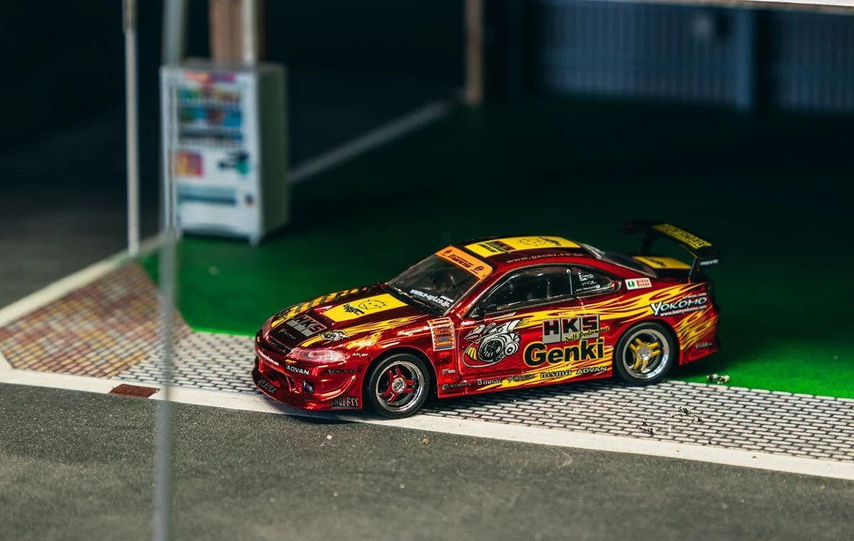 PRE-ORDER Tarmac Works 1:64 Nissan S15 Hiper Silvia RS Red Chrome Special Edition
