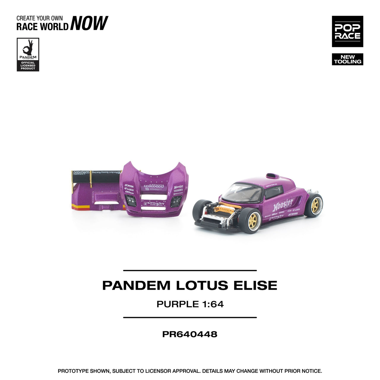 (PRE-ORDER) Pop Race 1:64 PANDEM LOTUS ELISE PURPLE