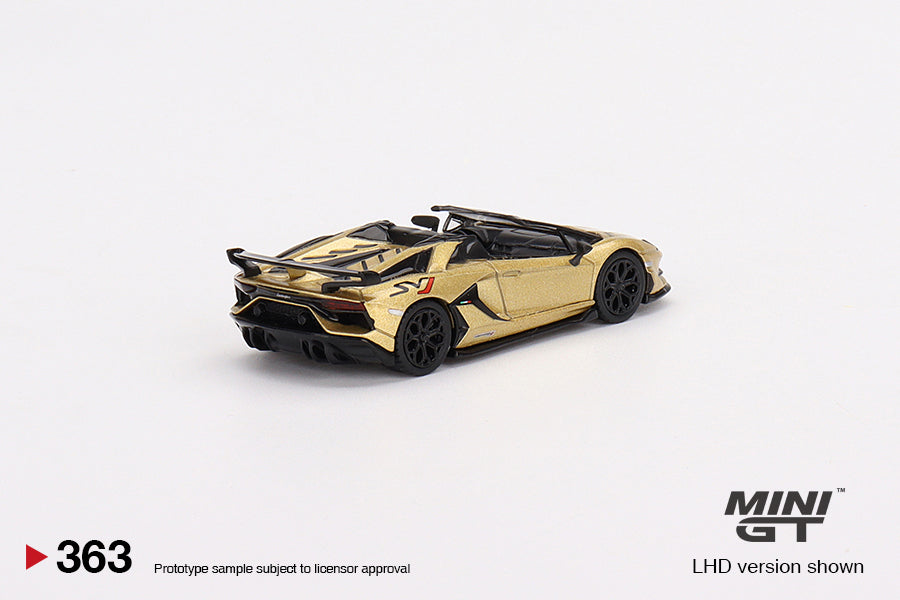 MINI GT 1:64 Lamborghini Aventador SVJ Roadster Oro Elios