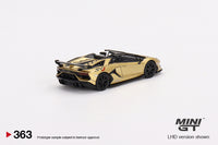 Thumbnail for MINI GT 1:64 Lamborghini Aventador SVJ Roadster Oro Elios