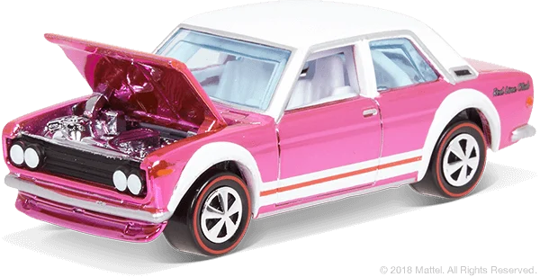 Hot Wheels 1:64 RLC Exclusive Collectors Nationals Datsun Bluebird 510 Pink