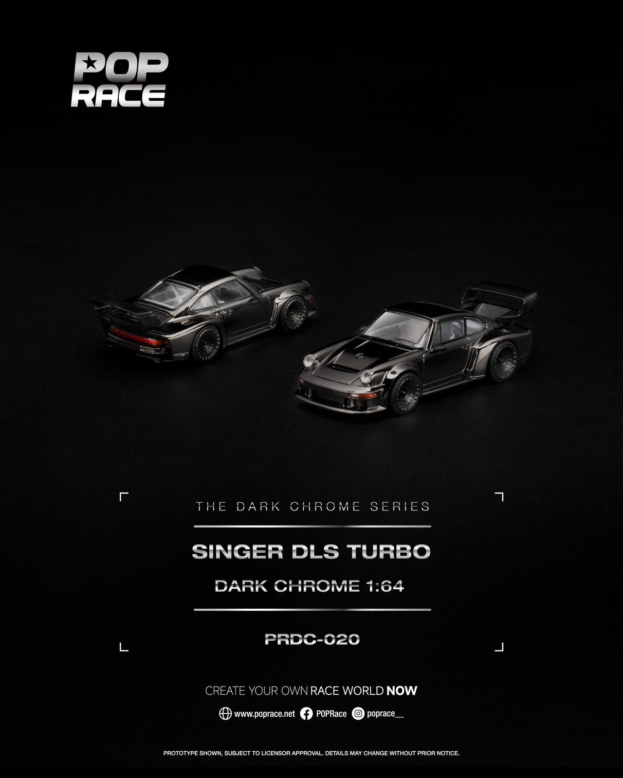 (PRE-ORDER) Pop Race 1:64 Porsche SINGER DLS TURBO
