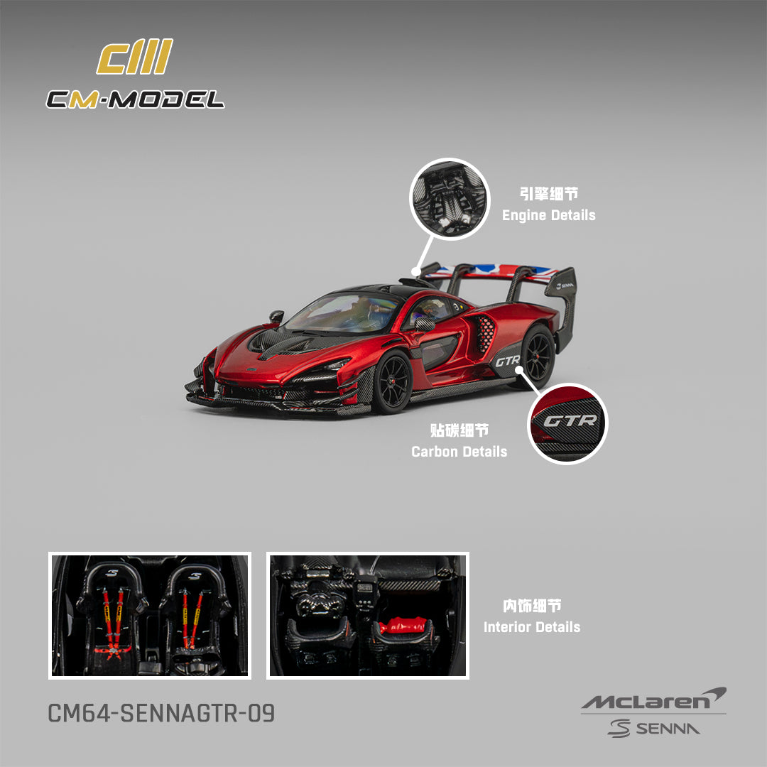 PRE-ORDER CM Model 1:64 Mclaren Senna GTR Metallic Red