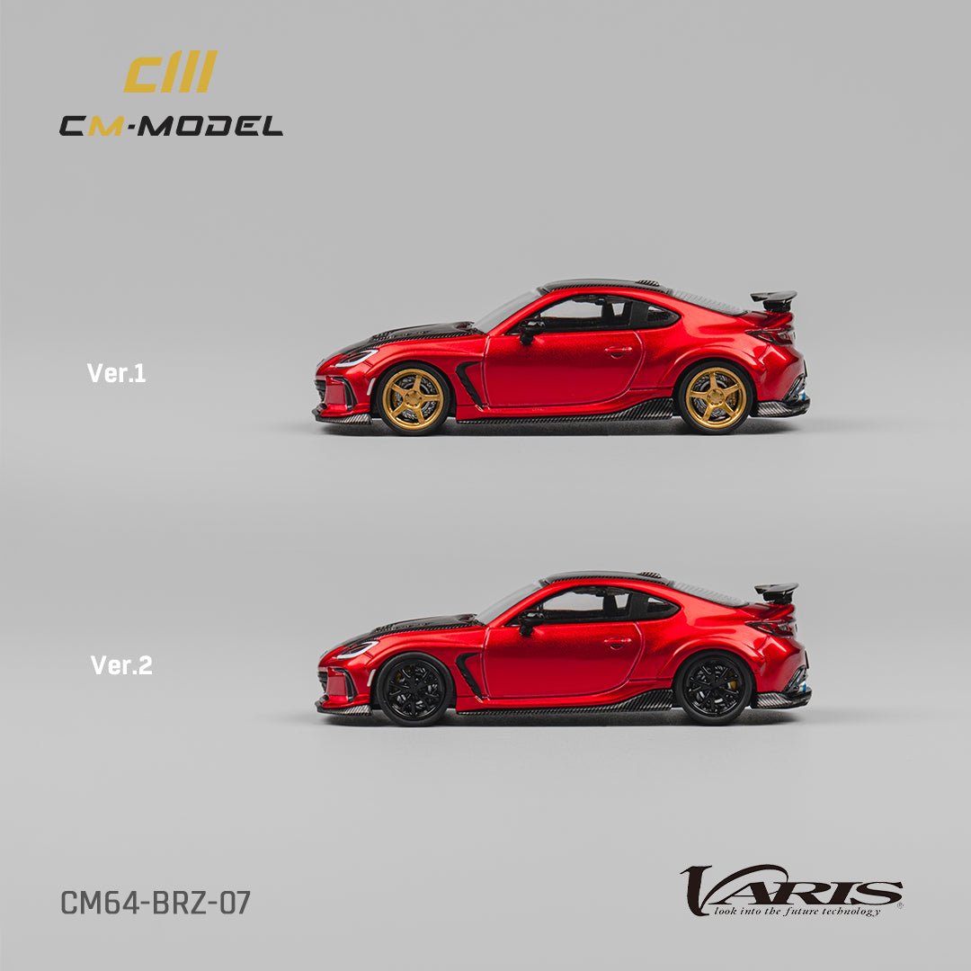 PRE-ORDER CM Model 1:64 SUBARU BRZ Varis Widebody Metallic Red