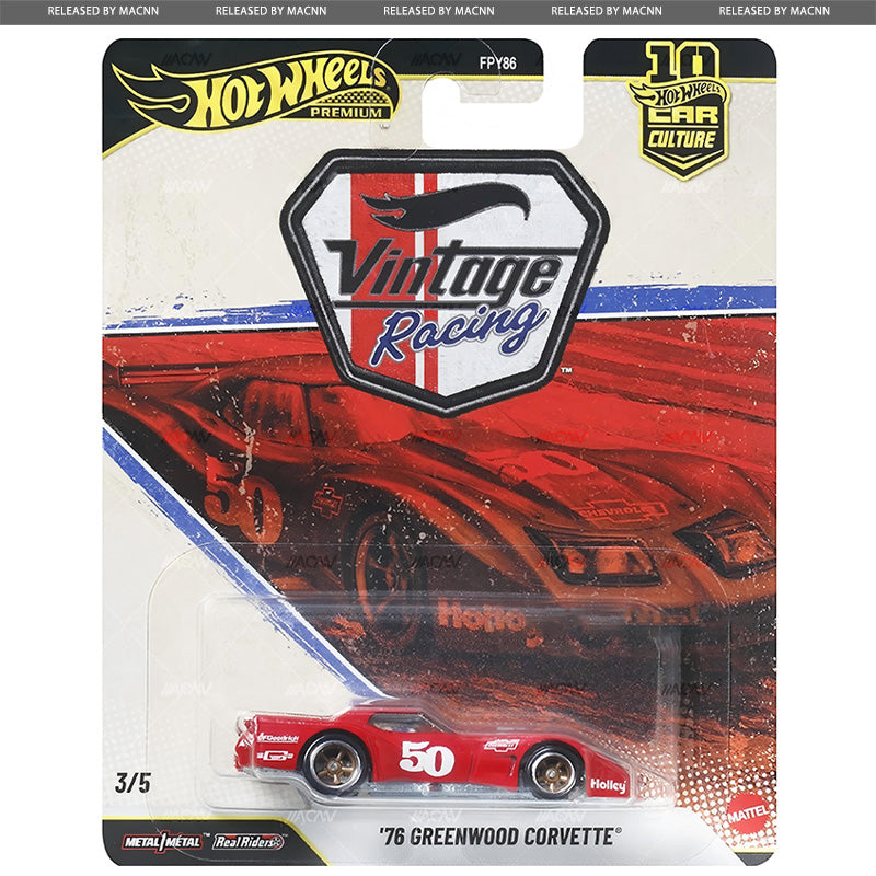 Hot Wheels 1:64 Premium 1:64 Car Culture 2026 VINTAGE RACING Complete Set 1-5