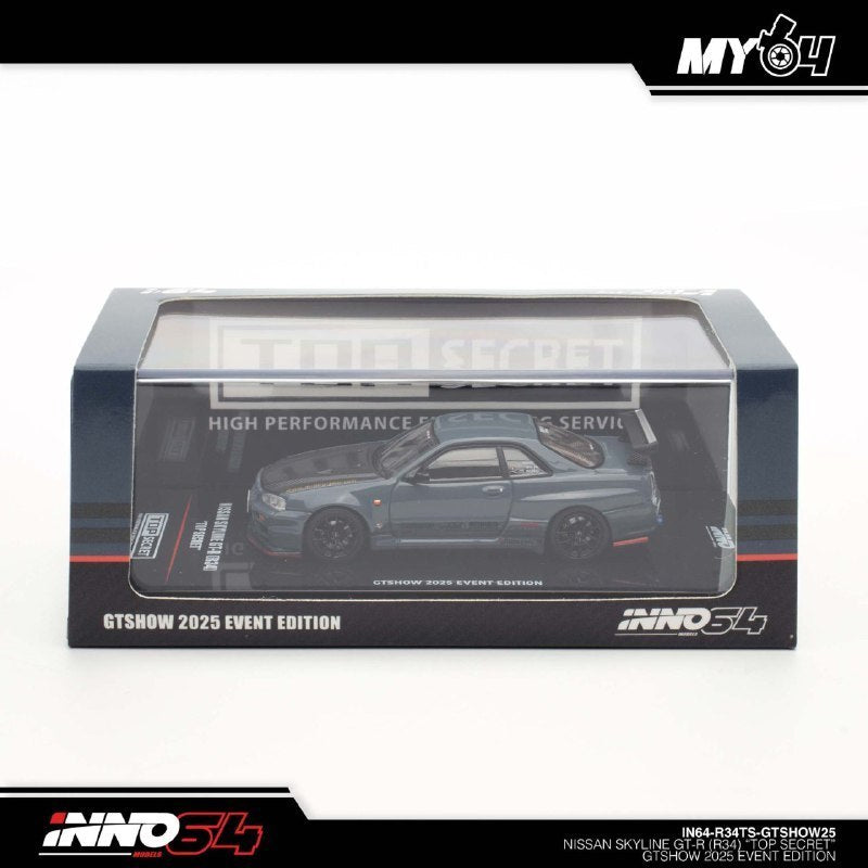 INNO64 1:64 Nissan Skyline GT-R (R34) Top Secret 2025 GT SHOW EXCLUSIVE