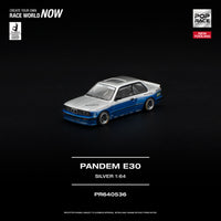 Thumbnail for (PRE-ORDER) Pop Race 1:64 BMW PANDEM E30 SILVER NEW TOOLING