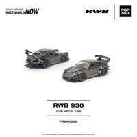 Thumbnail for (PRE-ORDER) Pop Race 1:64 RWB 930 GUN METAL