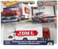 Thumbnail for Hot Wheels Premium 1:64 Team Transport Nissan Skyline 2000GT-X Sakura Sprinter