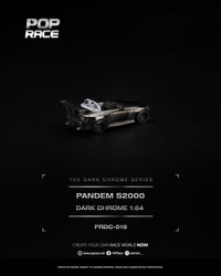 Thumbnail for (PRE-ORDER) Pop Race 1:64 Honda PANDEM S2000 DARK CHROME