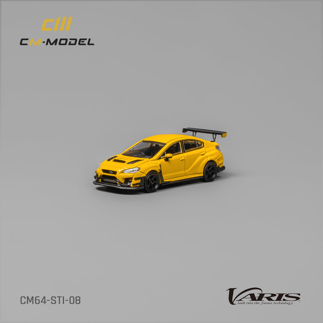 PRE-ORDER CM-Model 1:64 Subaru STI Varis Widebody 1.0 Yellow