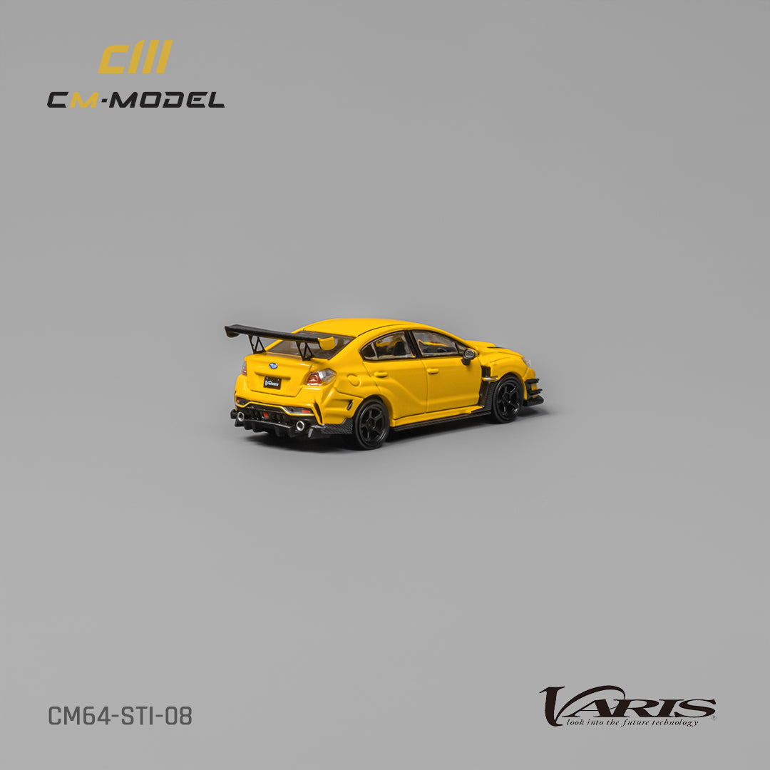 PRE-ORDER CM-Model 1:64 Subaru STI Varis Widebody 1.0 Yellow