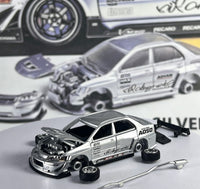 Thumbnail for (PRE-ORDER) Peako64 1:64 Varis Mitsubishi Lancer Evolution IX – Silver Metallic