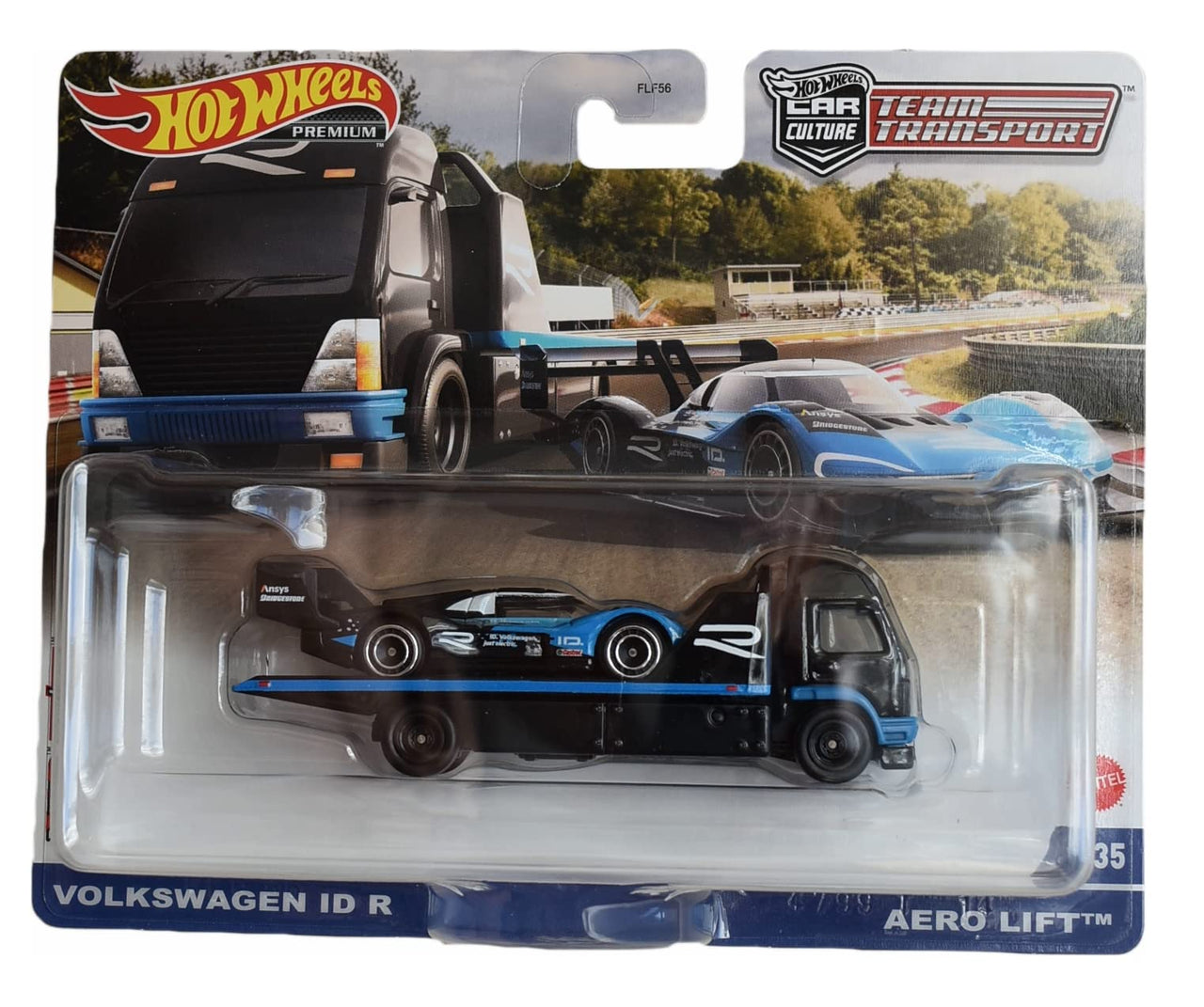 Hot Wheels Premium 1:64 Team Transport Volkswagen ID.R Aero Lift