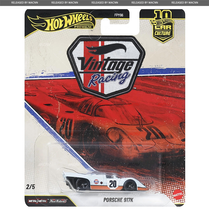 Hot Wheels 1:64 Premium 1:64 Car Culture 2026 VINTAGE RACING Complete Set 1-5