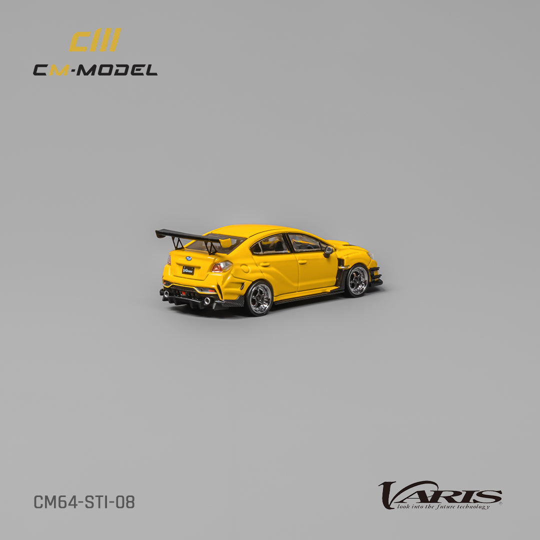 PRE-ORDER CM-Model 1:64 Subaru STI Varis Widebody 1.0 Yellow