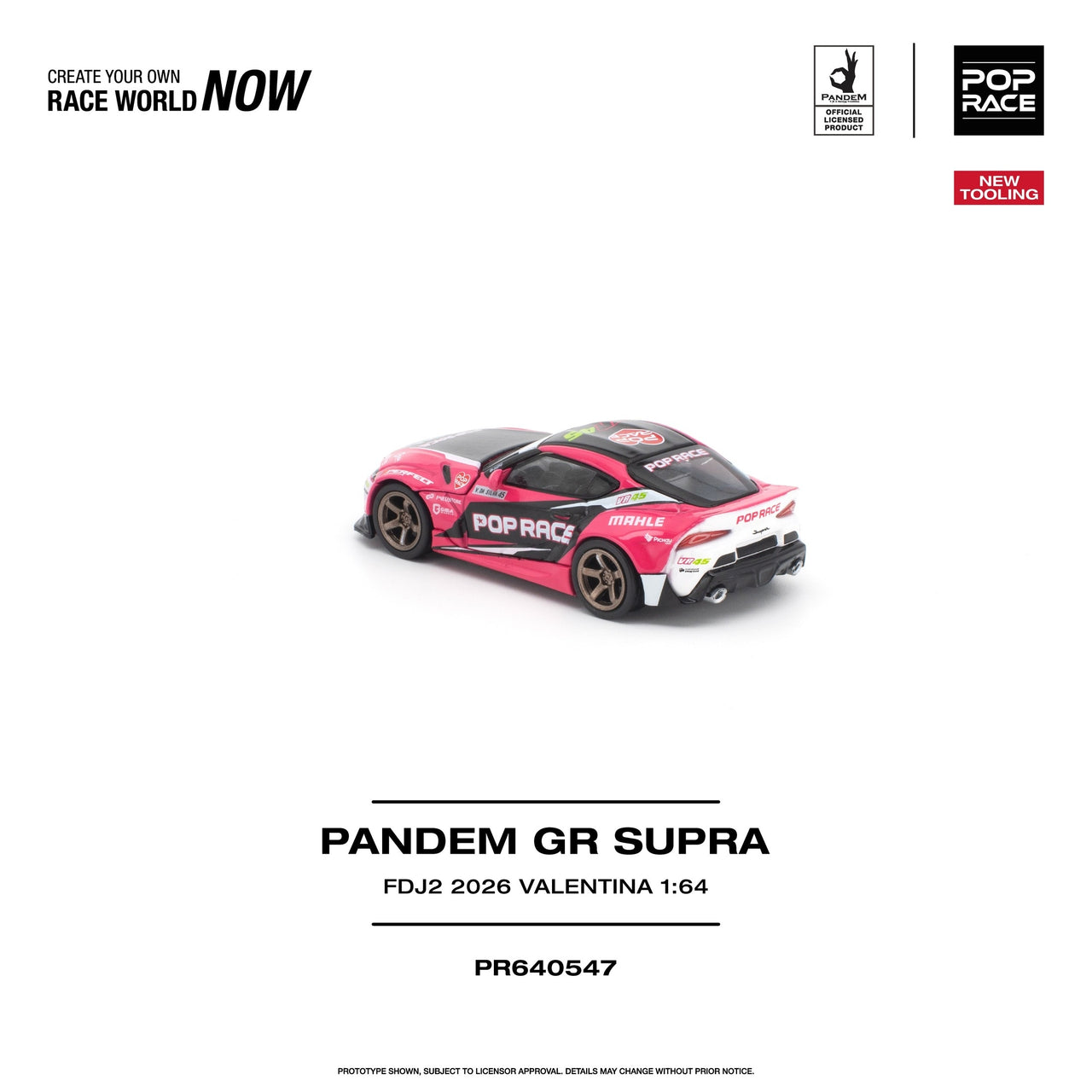 (PRE-ORDER) Pop Race 1:64 GR SUPRA FDJ2 VALENTINA PIAZ NEW TOOLING