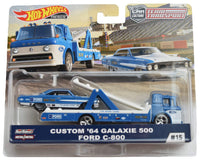 Thumbnail for Hot Wheels Premium 1:64 Team Transport Custom 64 Galaxie 500 Ford C-800