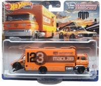 Thumbnail for Hot Wheels Premium 1:64 Team Transport Mad Mike Mazda RX-3 / Sakura Sprinter