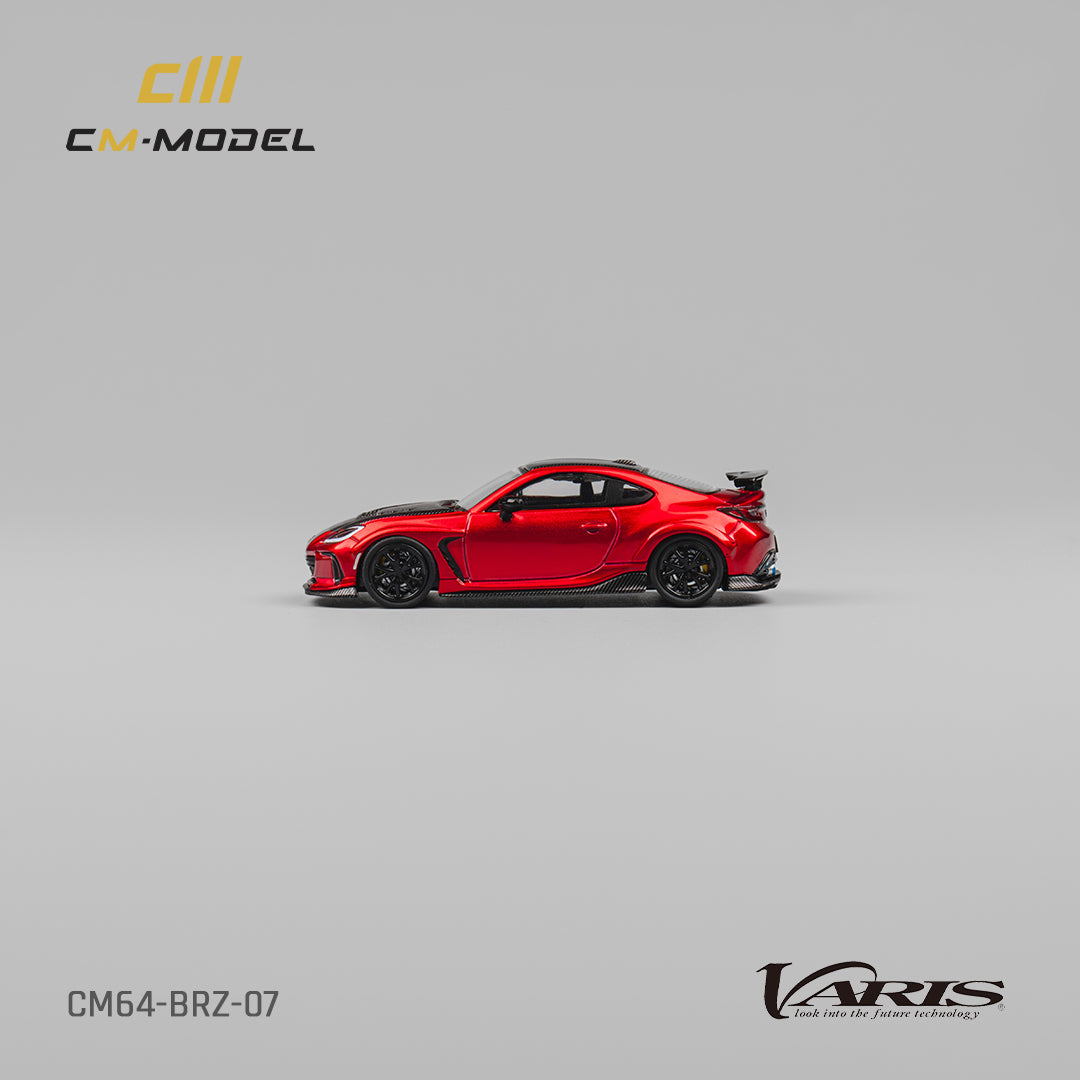 (PRE-ORDER) CM Model 1:64 SUBARU BRZ Varis Metallic Red