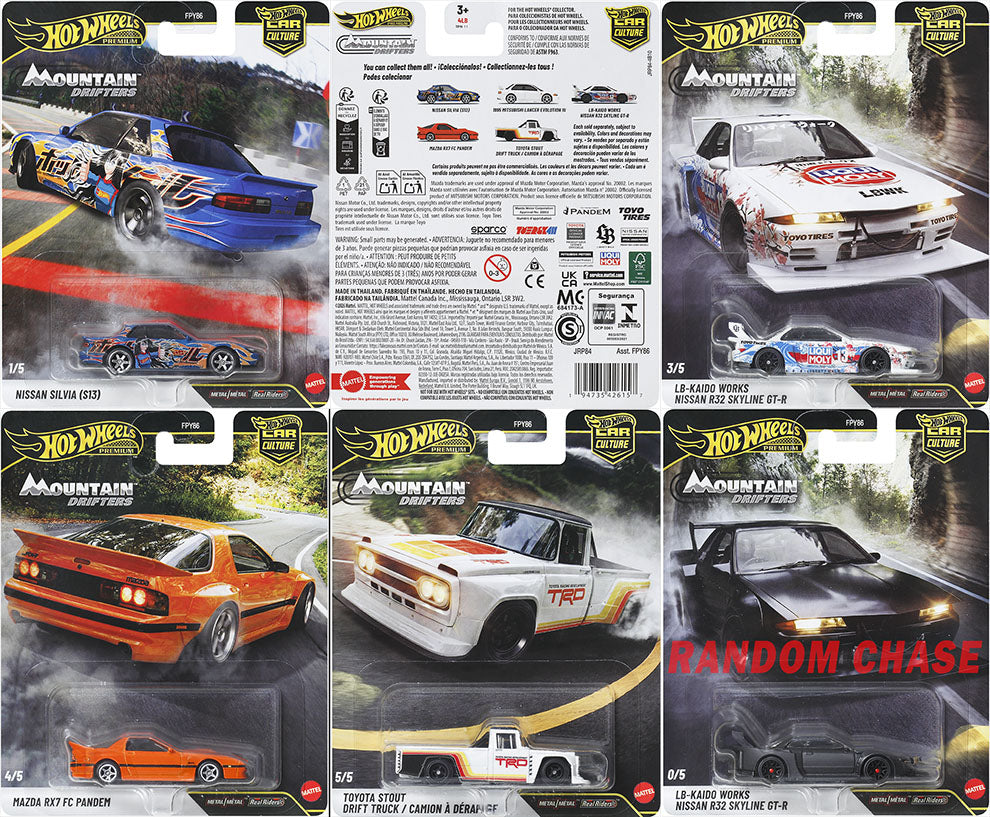 (PRE-ORDER) Hot Wheels Premium 1:64 Car Culture 2027 Mountain Drifters Complete SET 1-5