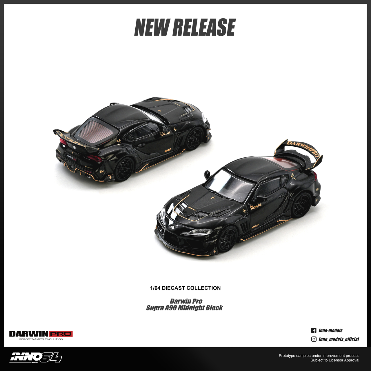 (PRE-ORDER) INNO64 1:64 DARWIN PRO Supra A90 Gloss Black
