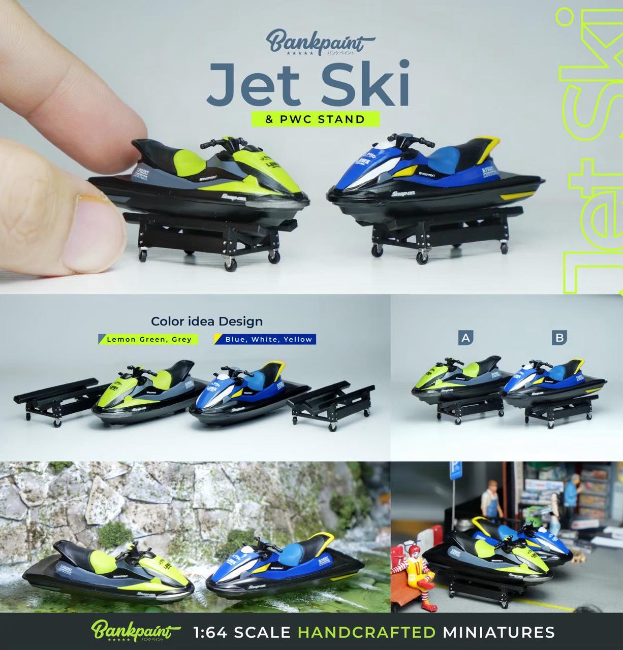 Akara X Bankpaint 1:64 Jet Ski & PWC Stand