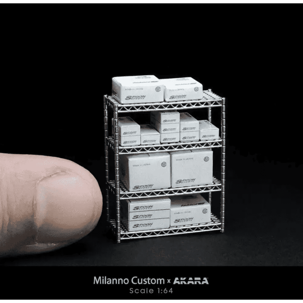 Akara x Milano 1:64 Model Boxes w/ Shelf Honda/Spoon