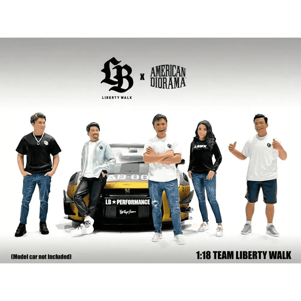 American Diorama 1:18 Team Liberty Walk Resin Figure