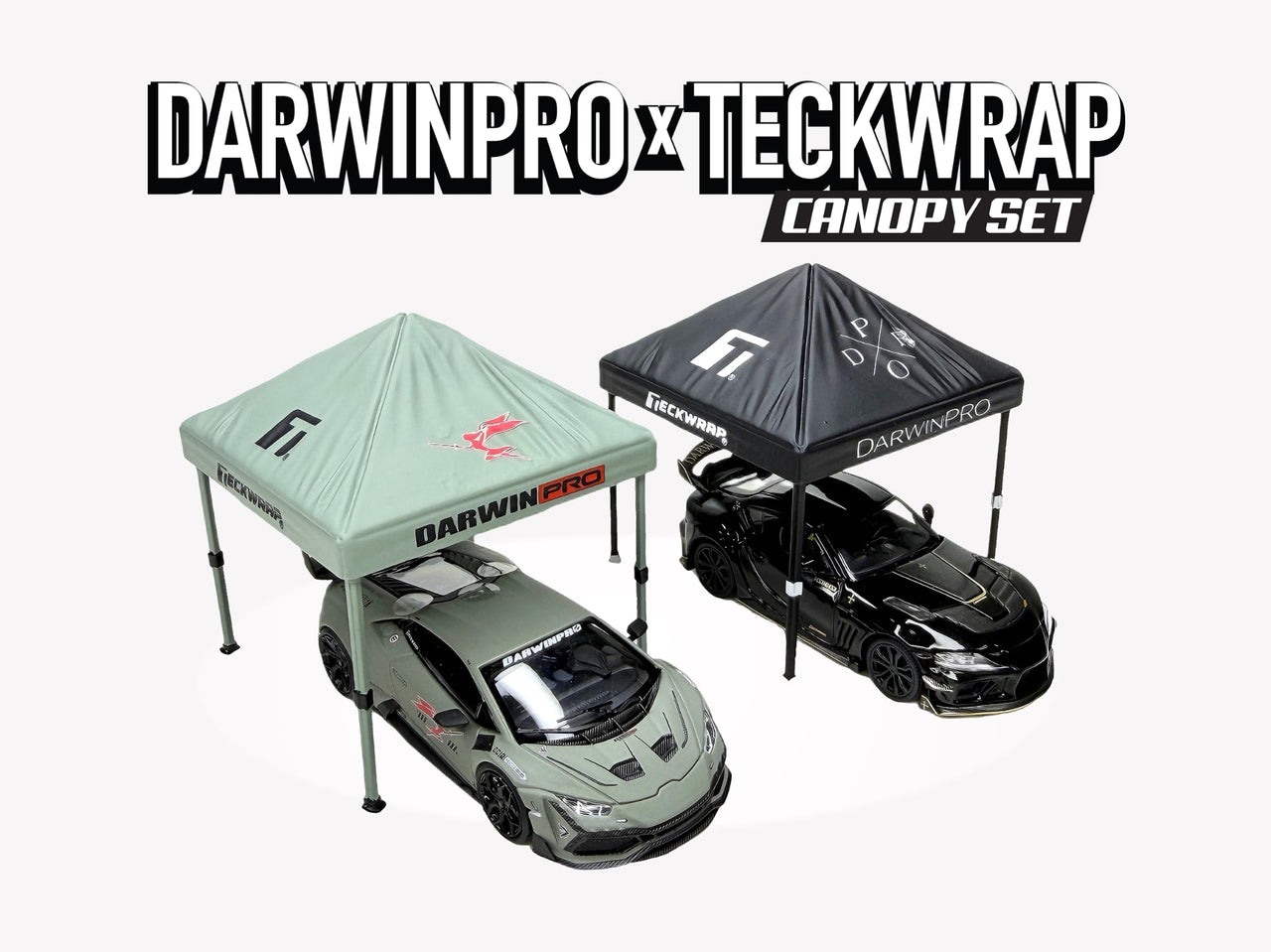 American Diorama 1:64 Figure Set – DarwinPro x Teckwrap Canopy set PRE-ORDER