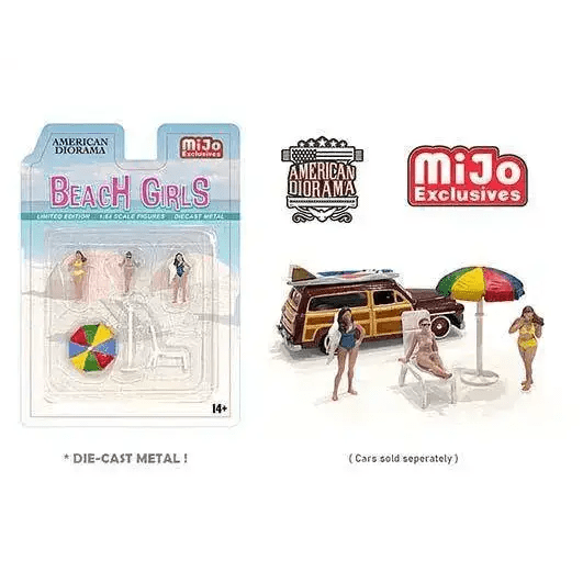 American Diorama 1:64 Mijo Exclusive Figure Beach Girls Set Limited Edition