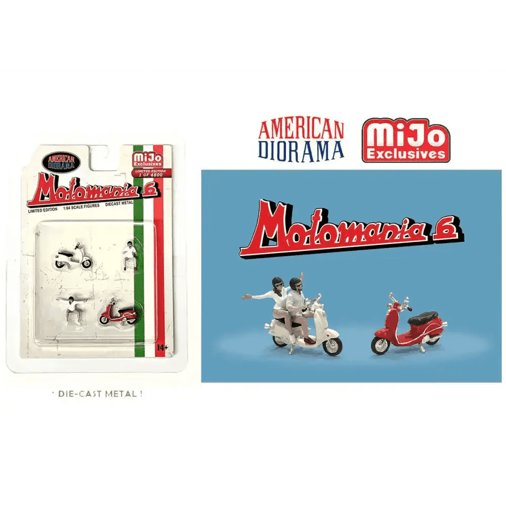 American Diorama 1:64 Motomania 6 Set – Limited 4,800 Set – MiJo Exclusives