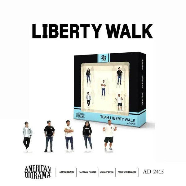 American Diorama 1:18 Team Liberty Walk Resin Figures AD