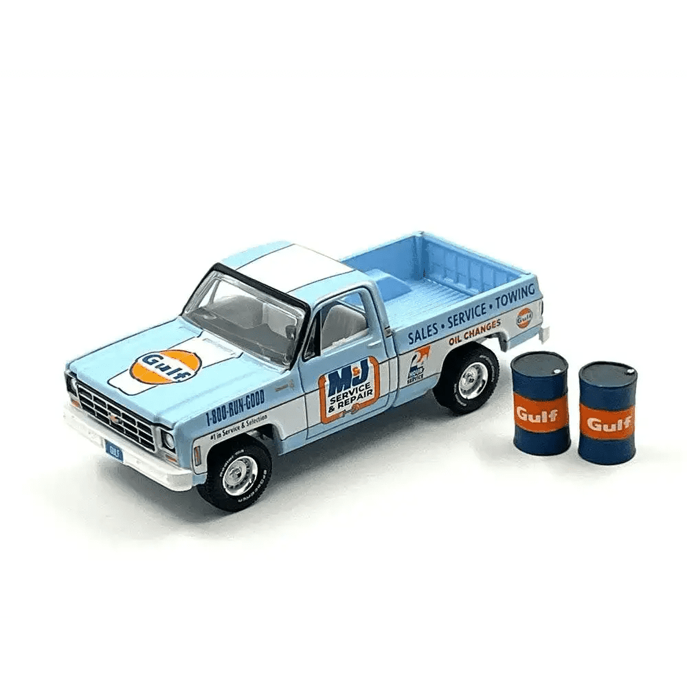 Auto World 1 64 1978 Chevrolet C10 Gulf Oil 2023 Nouveau Little Luca s Toys