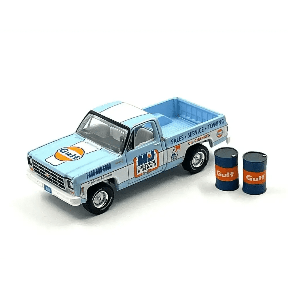 Auto World 1:64 1978 Chevrolet C10 Gulf Oil 2023 New York Toy Fair Special Limited 4,800 Pieces – Mijo Exclusives