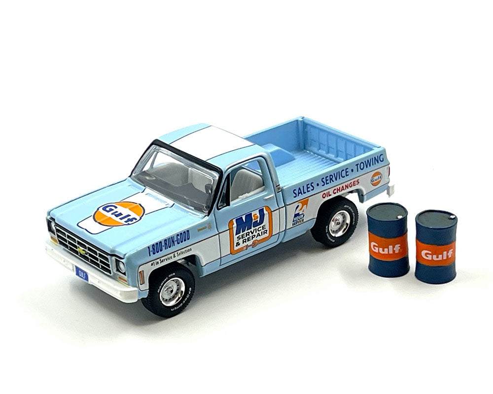 Auto World 1:64 1978 Chevrolet C10 Gulf Oil 2023 New York Toy Fair Special Limited 4,800 Pieces – Mijo Exclusives